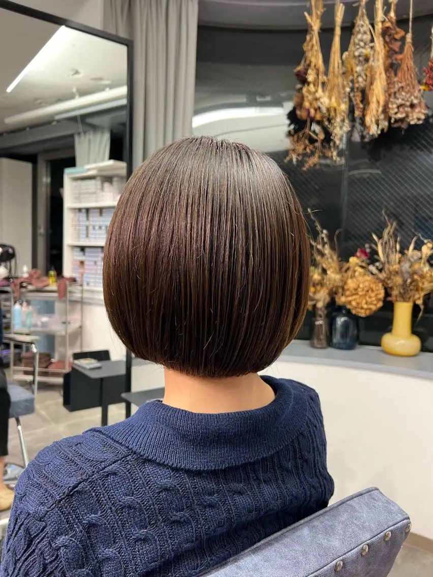 ショート ボブ カット ヘアカラー トリートメント 大田吏晃❤️‍🔥 美髪特化のヘアスタイル