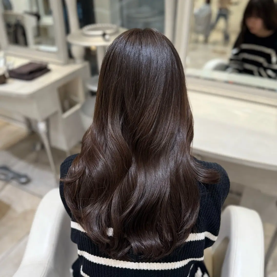 カラー ブラウンカラー ヘアカラー ナツキ /縮毛矯正モデル募集のヘアスタイル