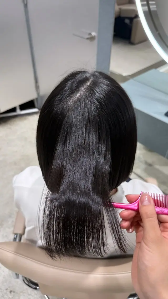 ショート 縮毛矯正 せな モデル様募集中のヘアスタイル