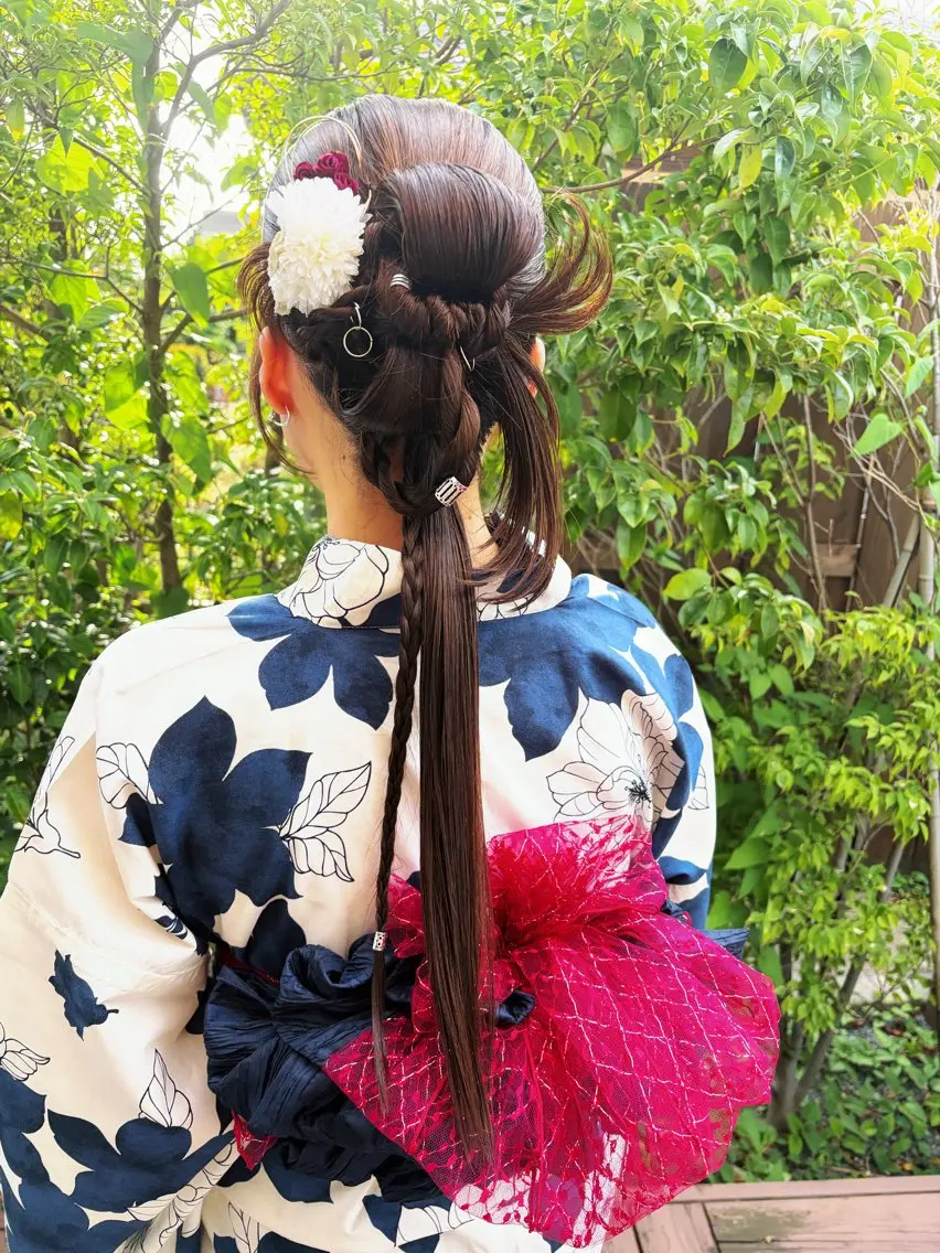 ヘアアレンジ 着物ヘア 髪飾り 浴衣 YUSUKE (ユウスケ)のヘアスタイル