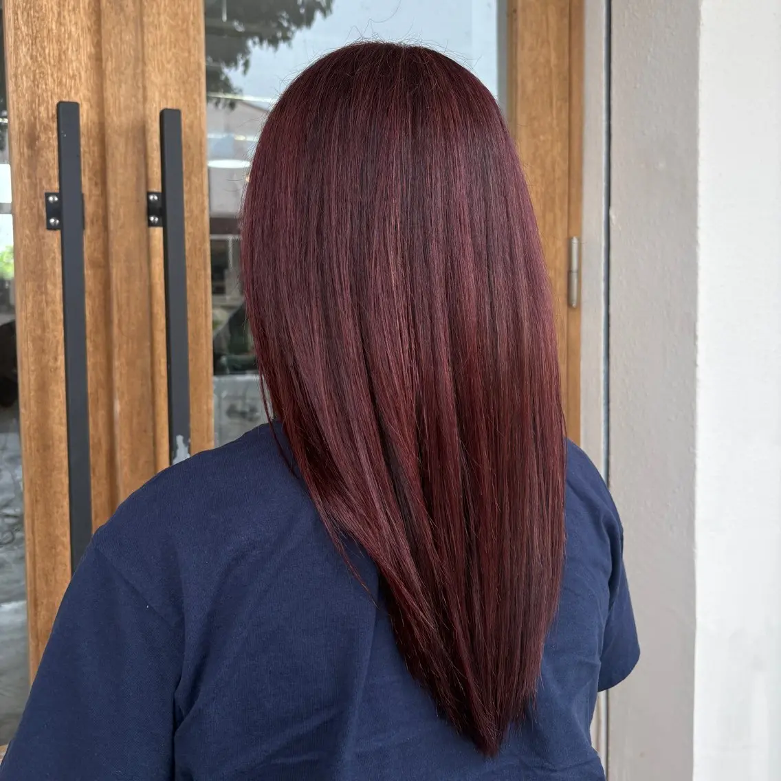 ロング カラー ピンクカラー レッドカラー ヘアカラー MOMO anan AVEDAのヘアスタイル