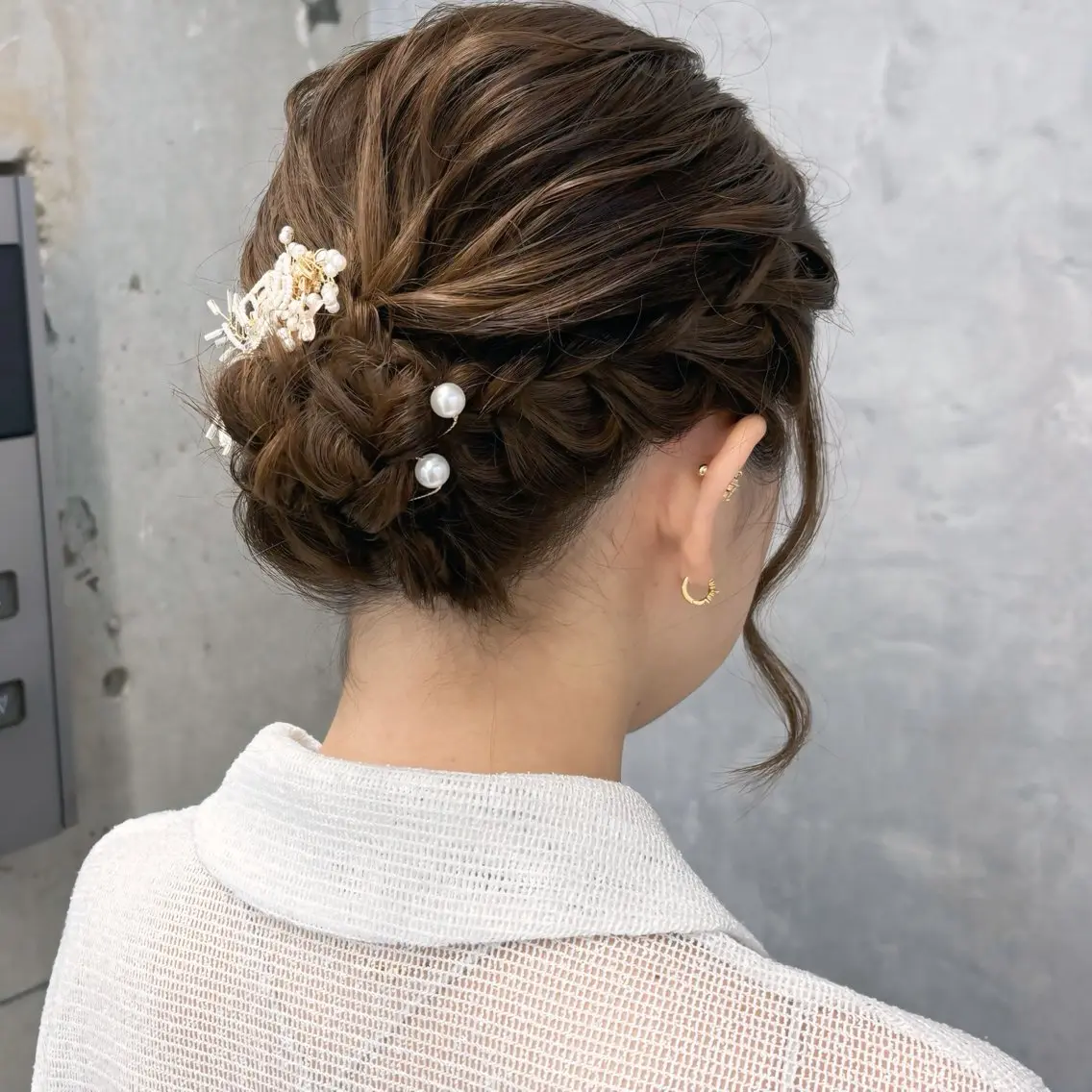 ミディアム ヘアアレンジ ヘアセット NUMBER_ ユイナのヘアスタイル