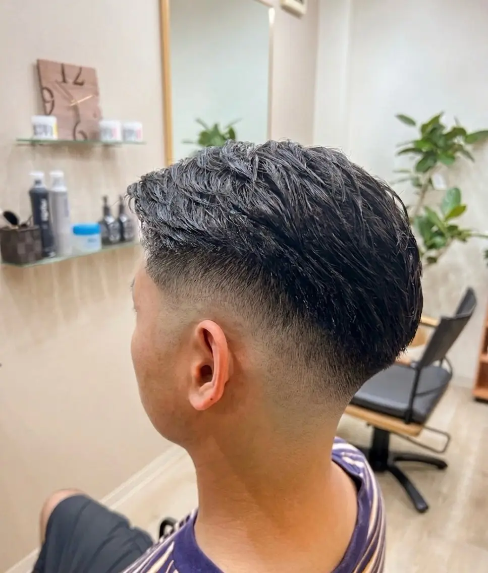 メンズ フェードカット カット 加藤 諒のヘアスタイル