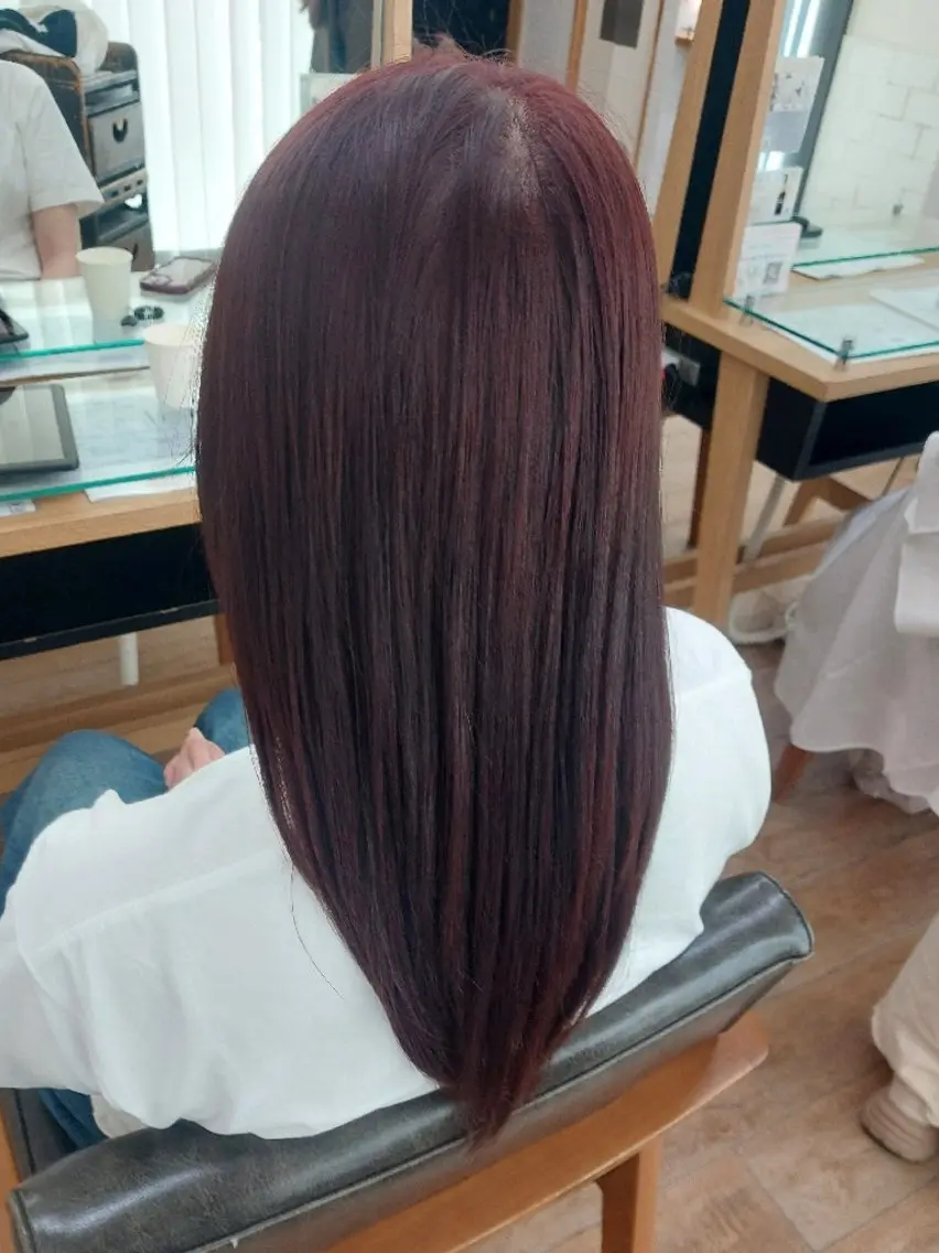 カラー ヘアカラー 韓国風ヘアカラー🩵 Rimina💜🪽のヘアスタイル