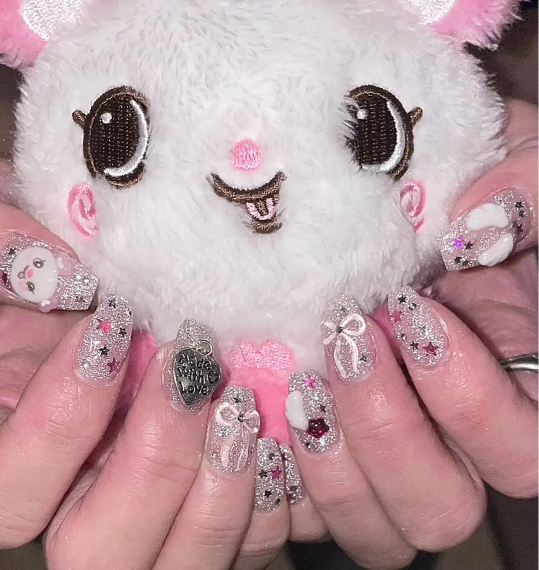 ネイル アートネイル フラワーネイル フレンチネイル ジェルネイル グラデーション ハンドネイル Ryu Nail NekoChanのネイルデザイン