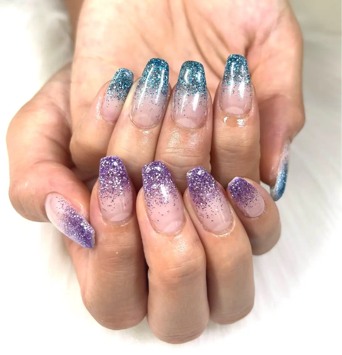ラメグラデーションオフなしの写真