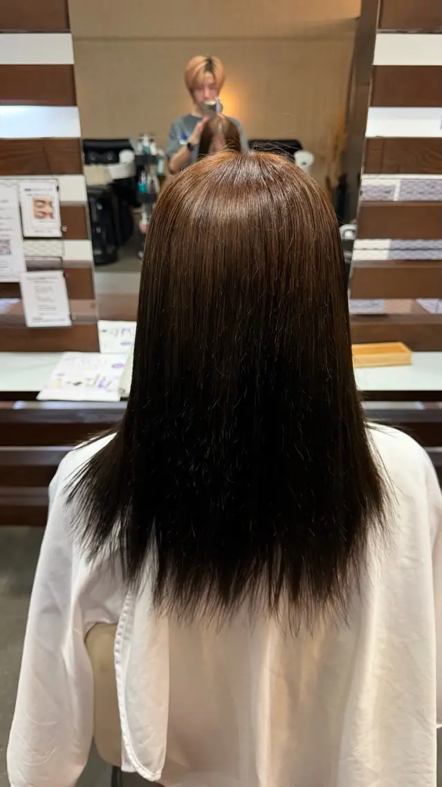 ロング 縮毛矯正 LiL しおんのヘアスタイル