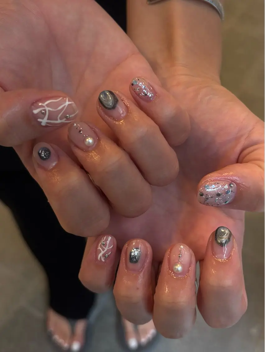 ネイル クリアネイル ニュアンスネイル filonnail akaneのネイルデザイン