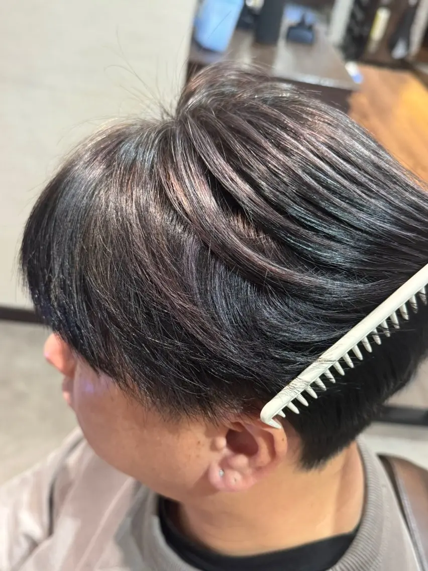 ショート カラー メンズ 透明感カラー 大月 景悟のヘアスタイル
