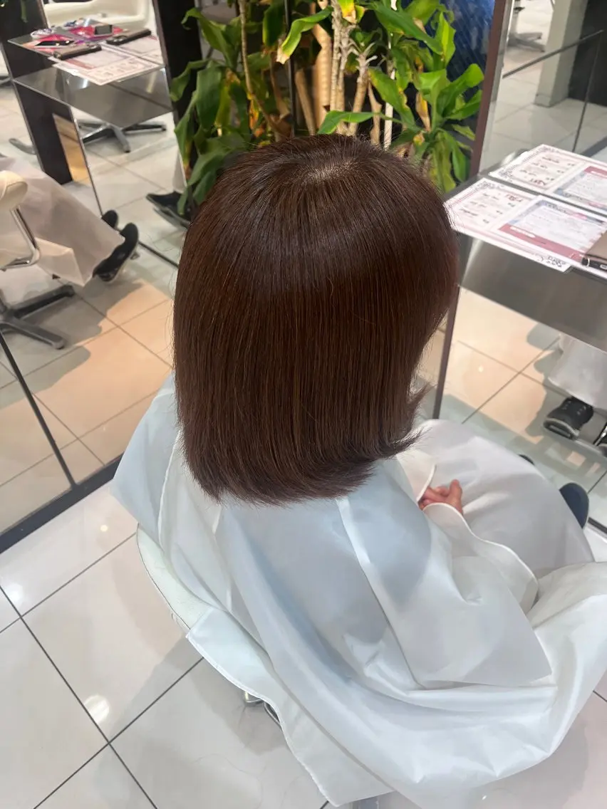 ミディアム ヘアカラー 石渡 瑠菜のヘアスタイル