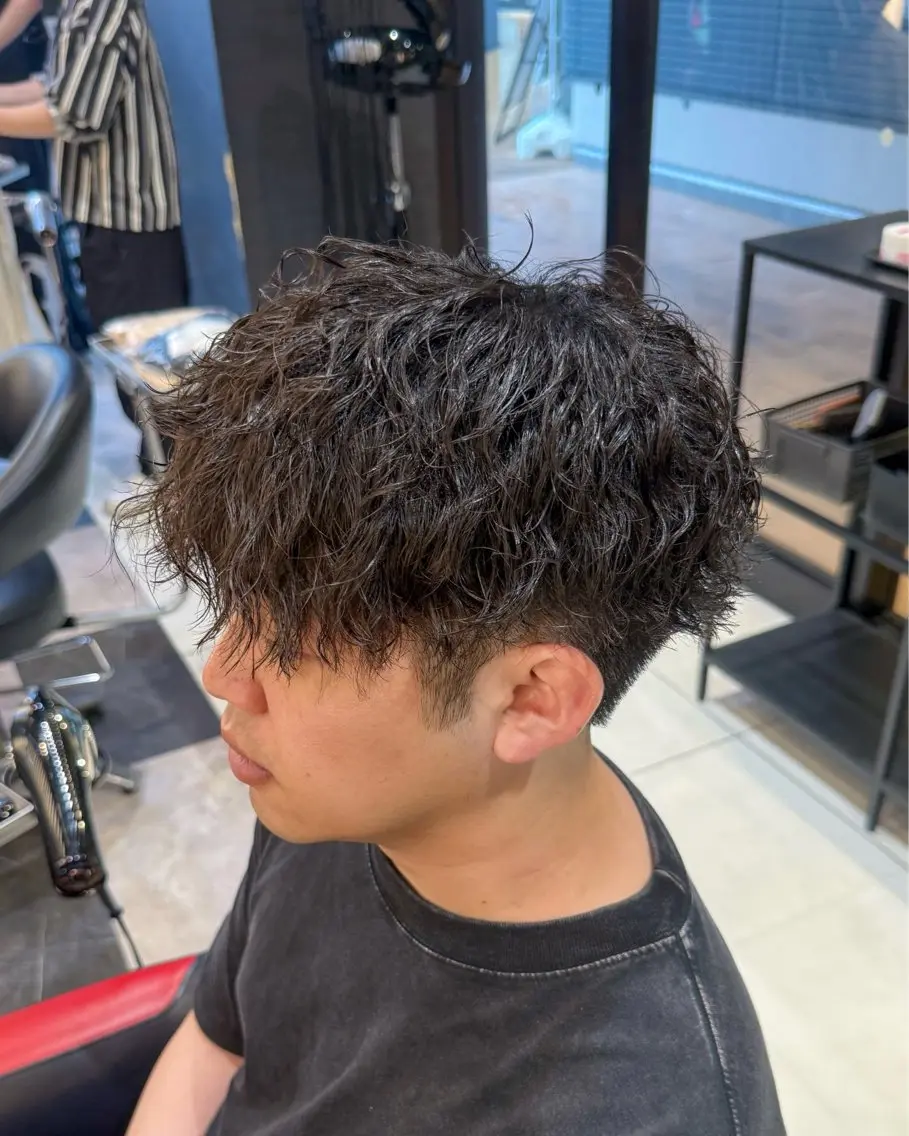 パーマ メンズ メンズパーマ カット パーマ パーマ/髪質改善/ メンズ特化/田中海斗のヘアスタイル