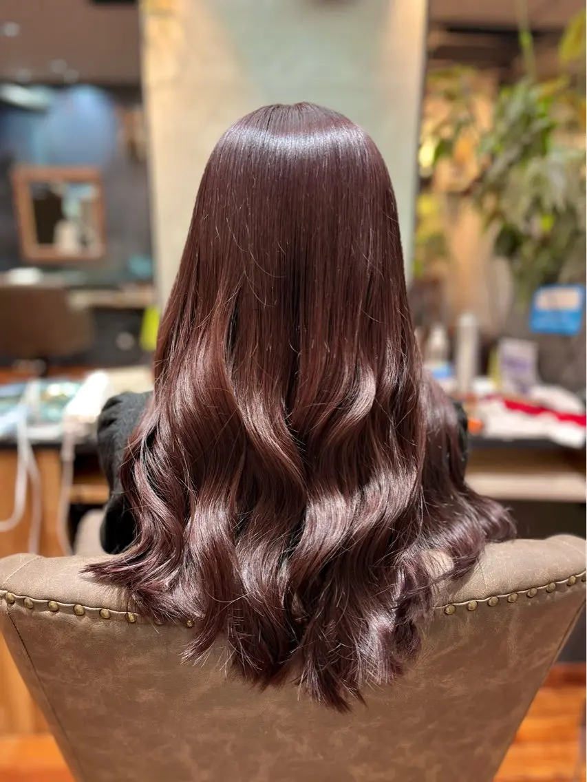 ロング カラー ラベンダーカラー 木村 ときわのヘアスタイル