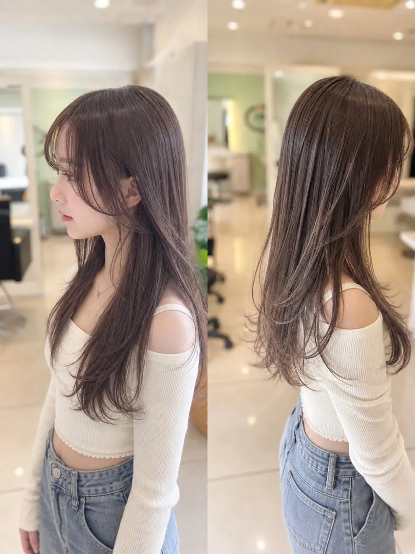 ロング カラー カット ヘアカラー 金子 直樹のヘアスタイル