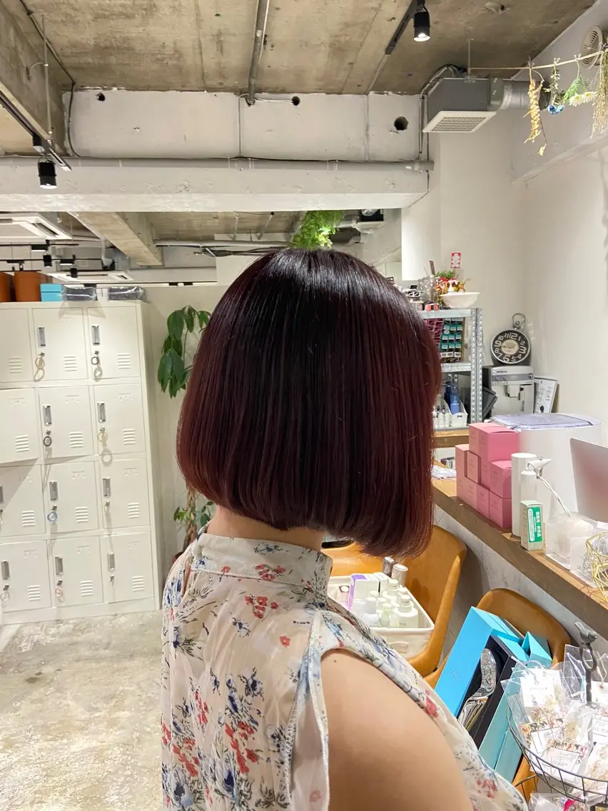ショート ヘアカラー トリートメント 𝐻𝑌𝑂 🐆のヘアスタイル