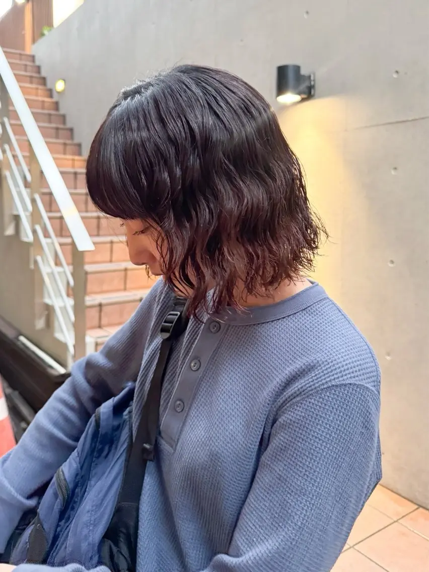 ショート パーマ カット パーマ 大橋 芽衣のヘアスタイル
