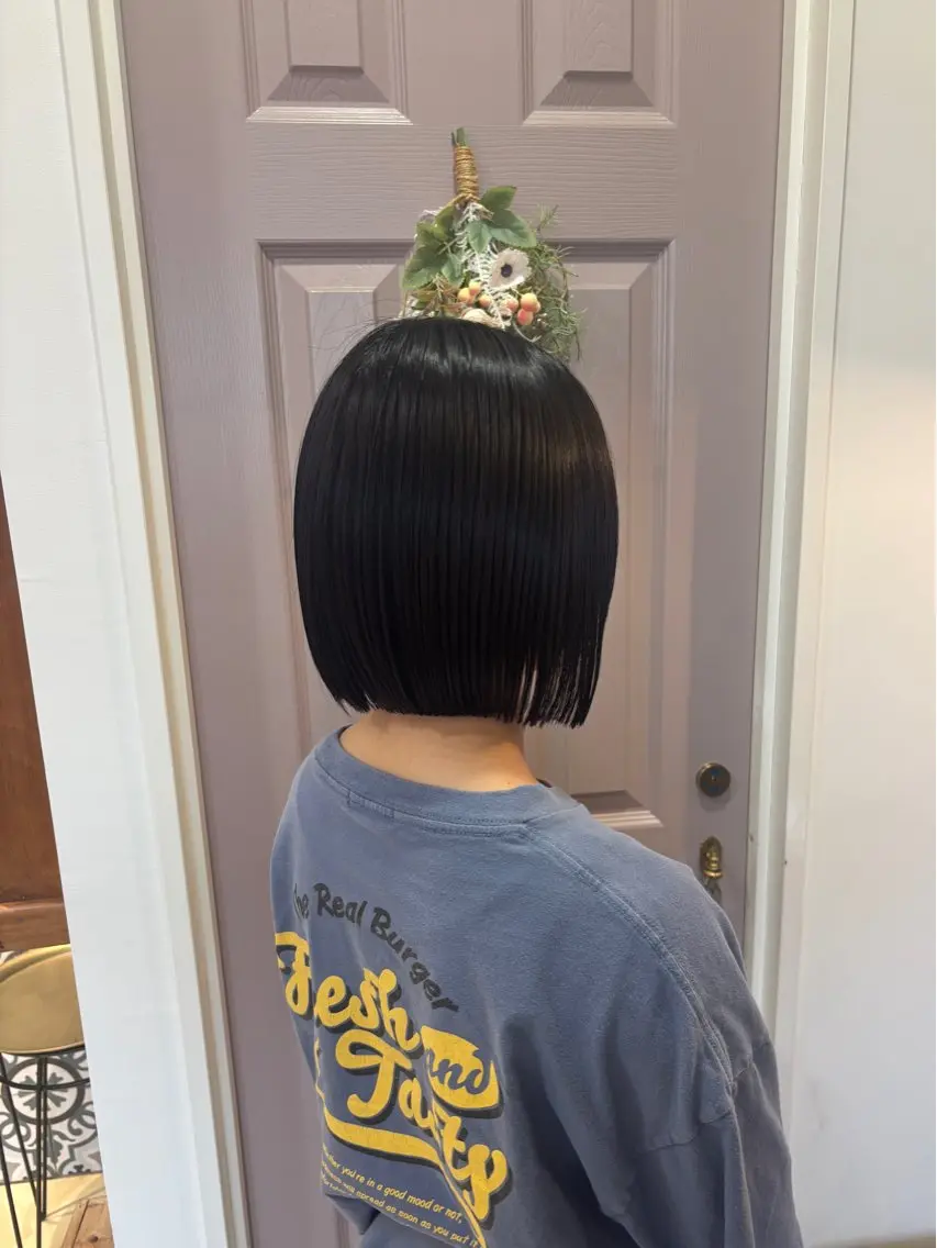 ショート ボブ 上村 七海のヘアスタイル