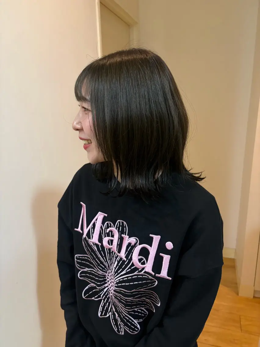 ミディアム カラー 透明感カラー グレージュ オリーブグレージュ オリーブグレー モトキ カラー/ヘッドスパのヘアスタイル