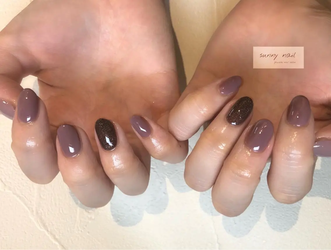 ネイル ジェルネイル ニュアンスネイル ワンカラーネイル パラジェル sunny nailのネイルデザイン