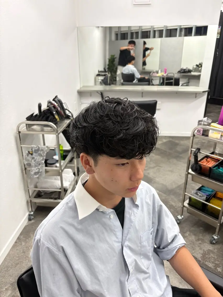 パーマ メンズ メンズ美容師大阪梅田 /小野恵大のヘアスタイル