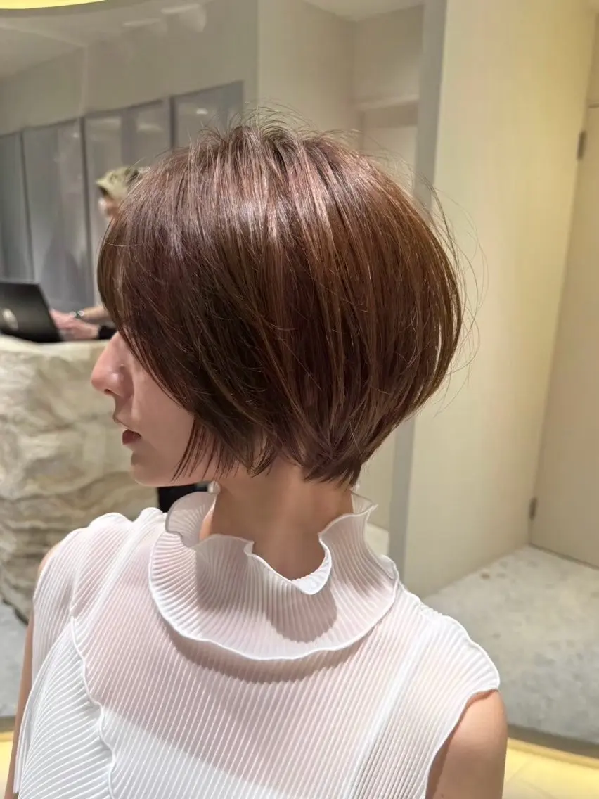 ショート ショートボブ ボブ 顔周りカット 似合わせカット ショートヘア 🎀透明感カラー shizuka🎀のヘアスタイル