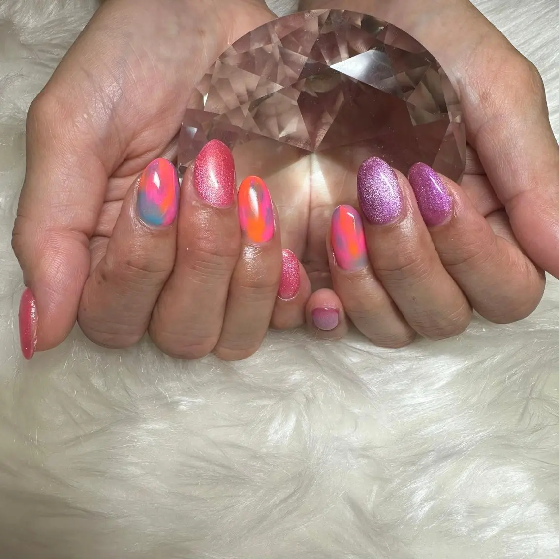 ネイル ハンドネイル 🎀Luana nail🧸‪♡⸝*のネイルデザイン
