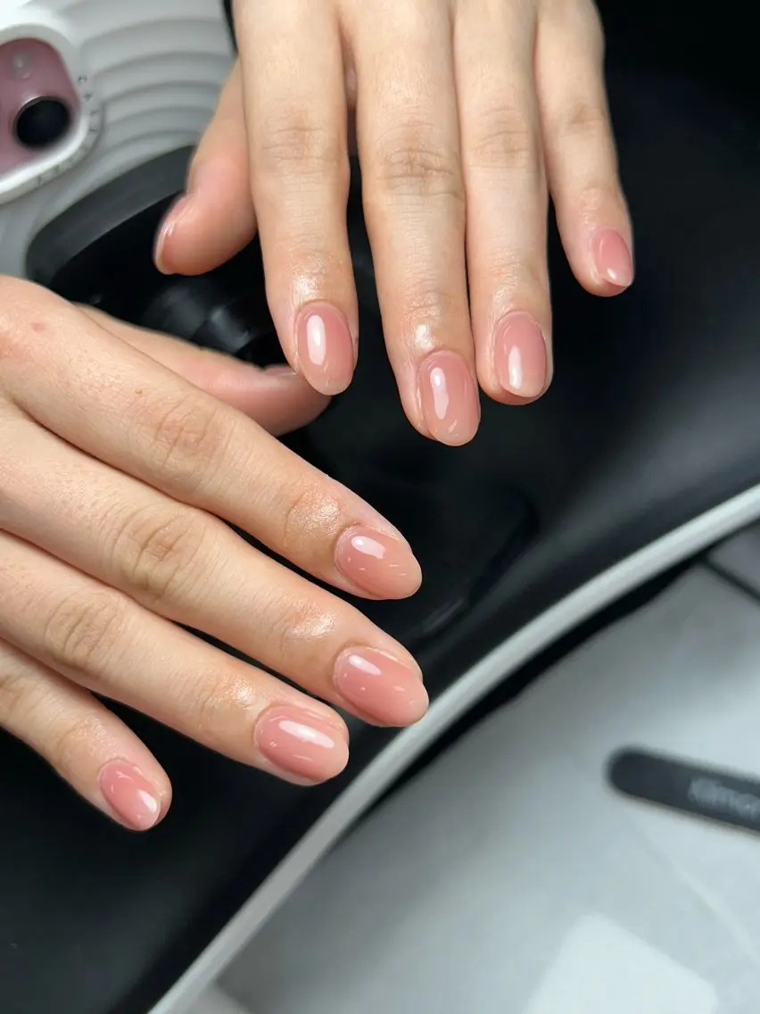 ネイル 韓国ネイル 持ち込み ニュアンスネイル ネイルチップ 冬ネイル RINN ANA.CHUOのネイルデザイン