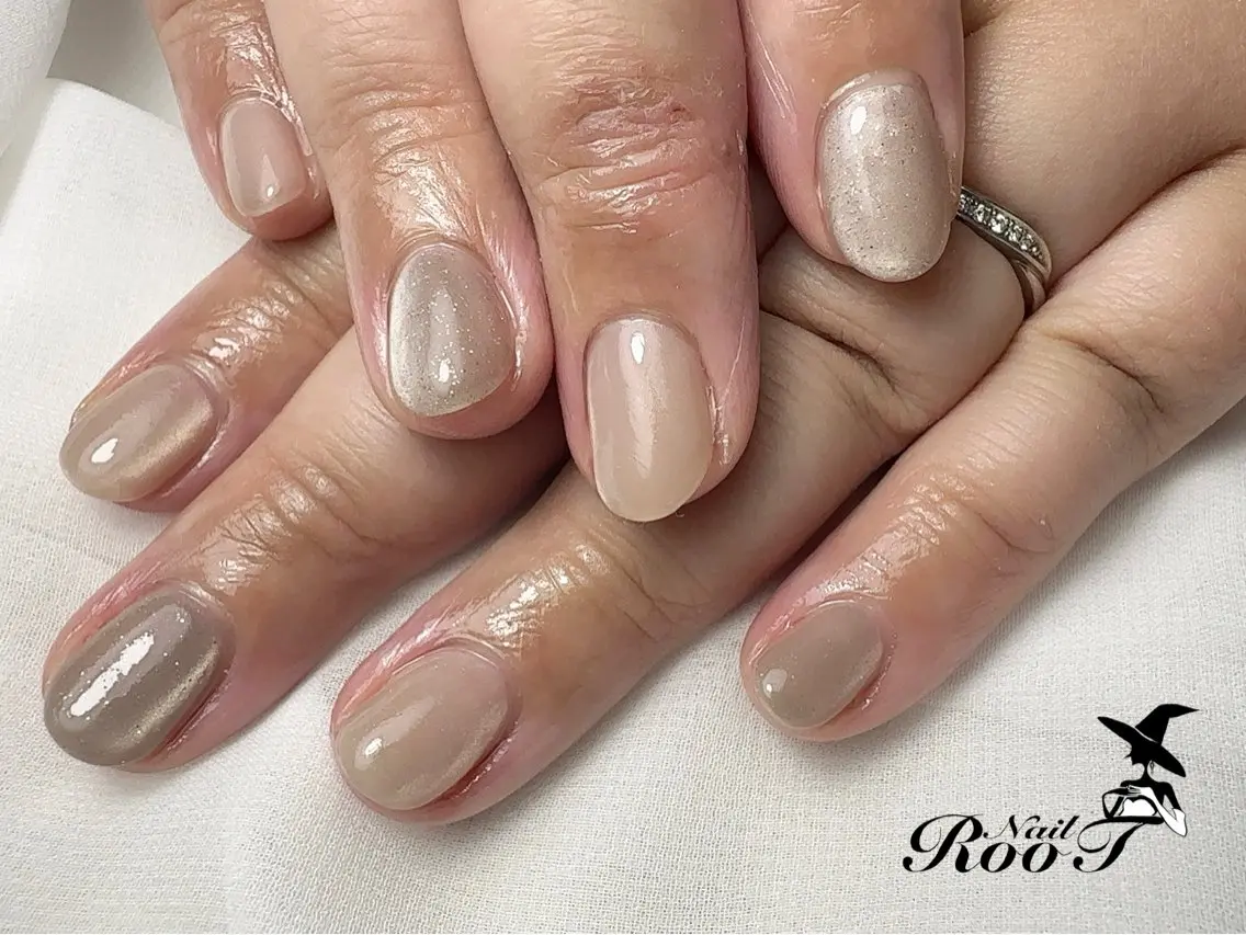 ネイル マグネットネイル ハンドネイル RooT Nailのネイルデザイン