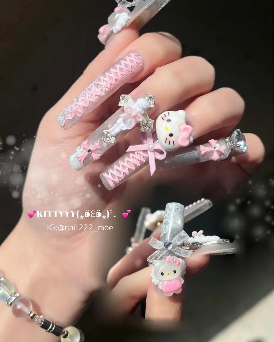 ネイル ピンク ワンホンネイル ⟡.*222⋰˚☆ MöEのネイルデザイン