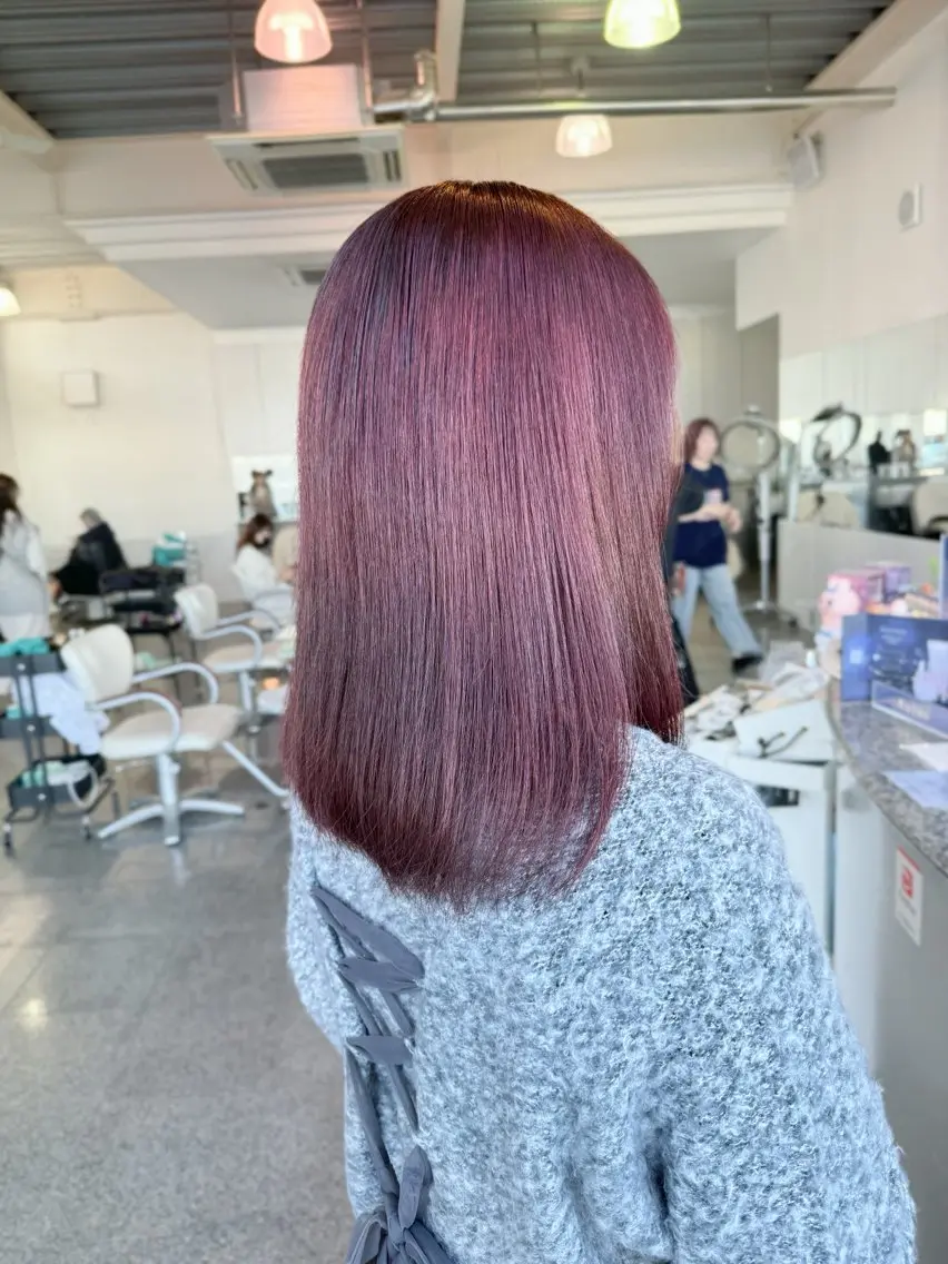 ミディアム カラー ブラウンカラー ピンクカラー ピンクブラウン 🫧ヒシダアキ taboo.i🫧のヘアスタイル