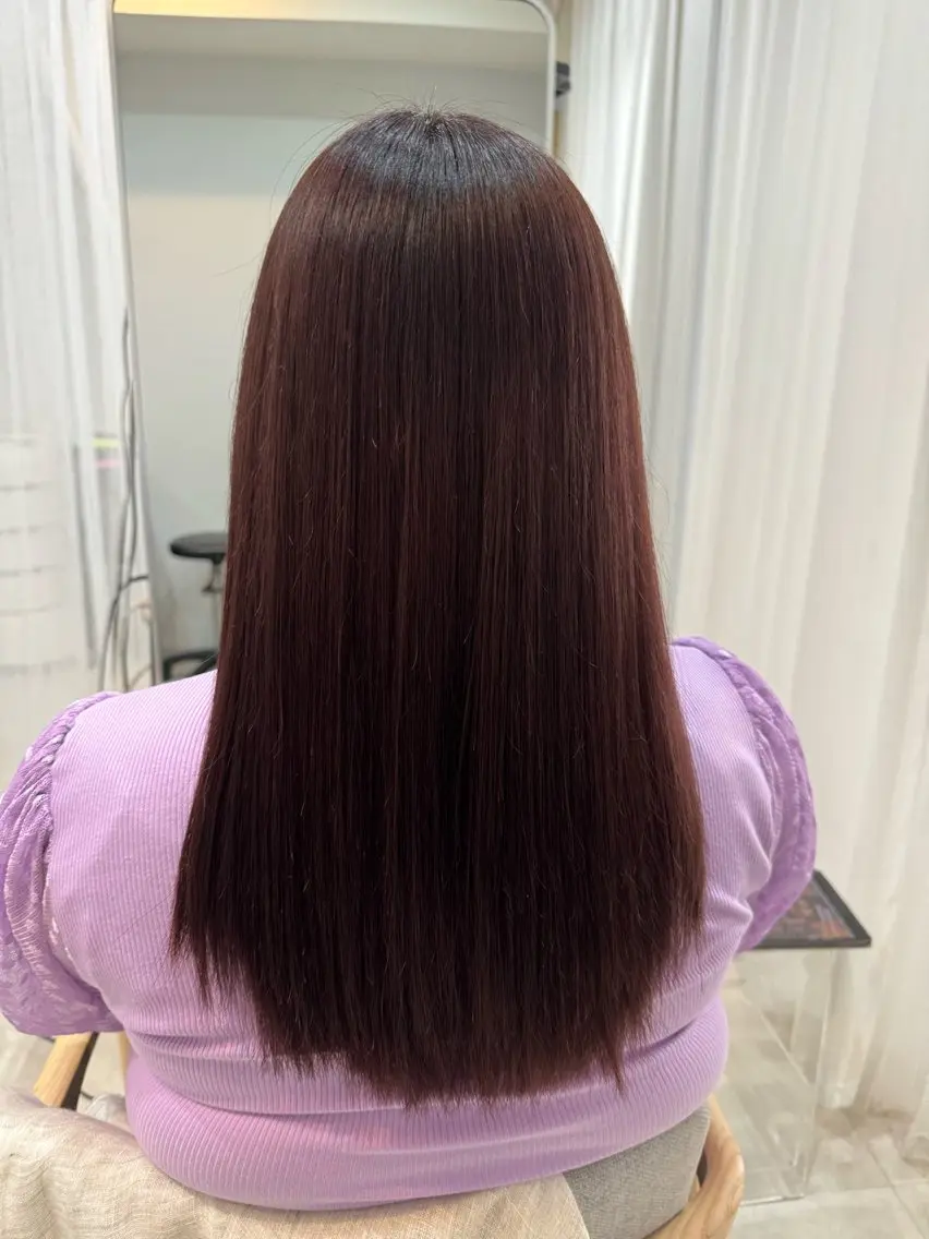 カラー yuna ・:*+.のヘアスタイル