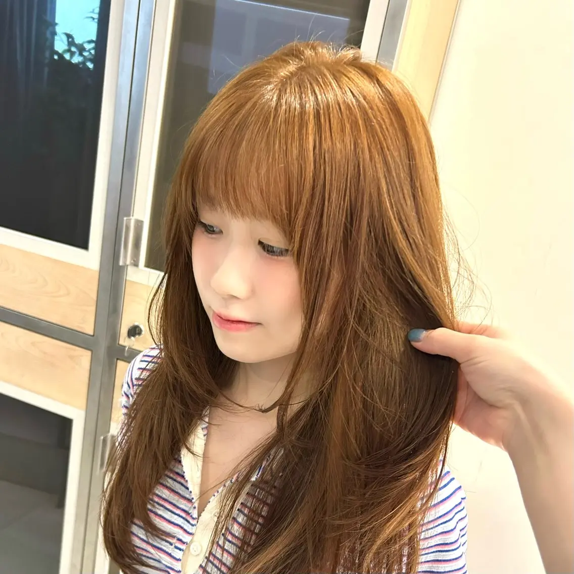 カラー ヘアカラー サラ艶/韓国ヘア ︎🌟璃奈 (ﾘﾅ)のヘアスタイル