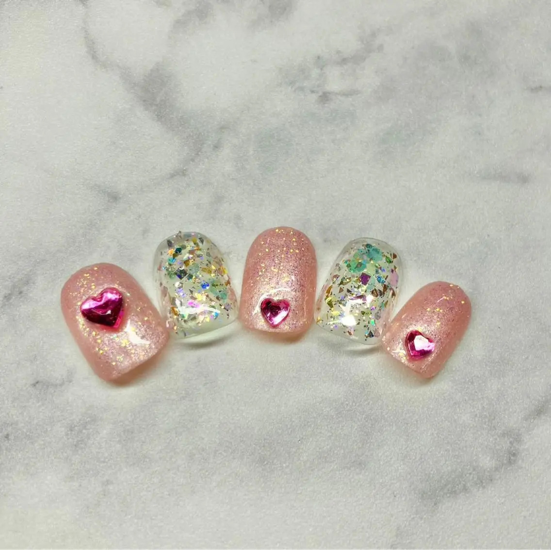 ネイル ジェルネイル 韓国ネイル ニュアンスネイル パラジェル ピンク Nail&eye Belire 新宿のネイルデザイン