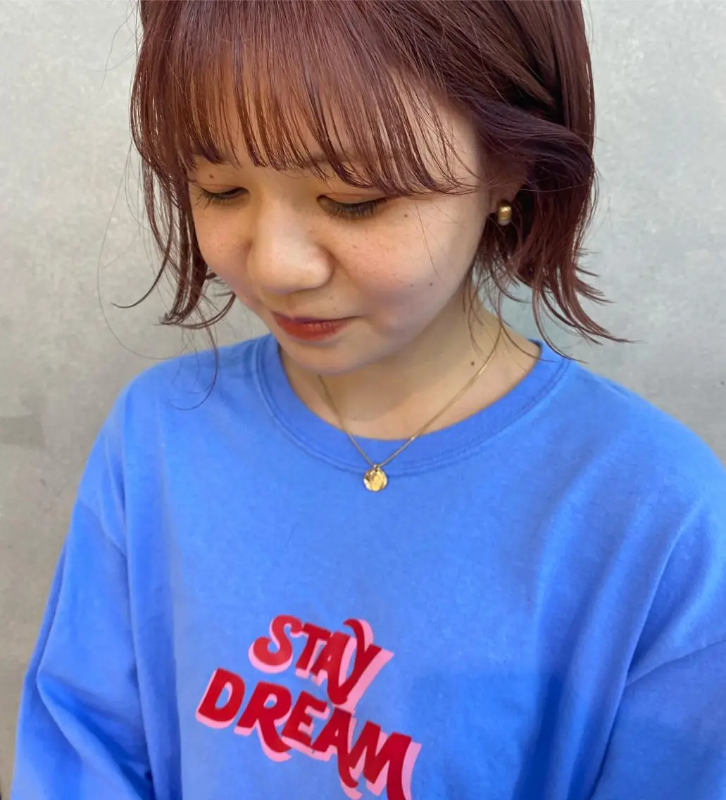 ショート カラー 顔周りカット/透明感 カラー✂️MEIのヘアスタイル