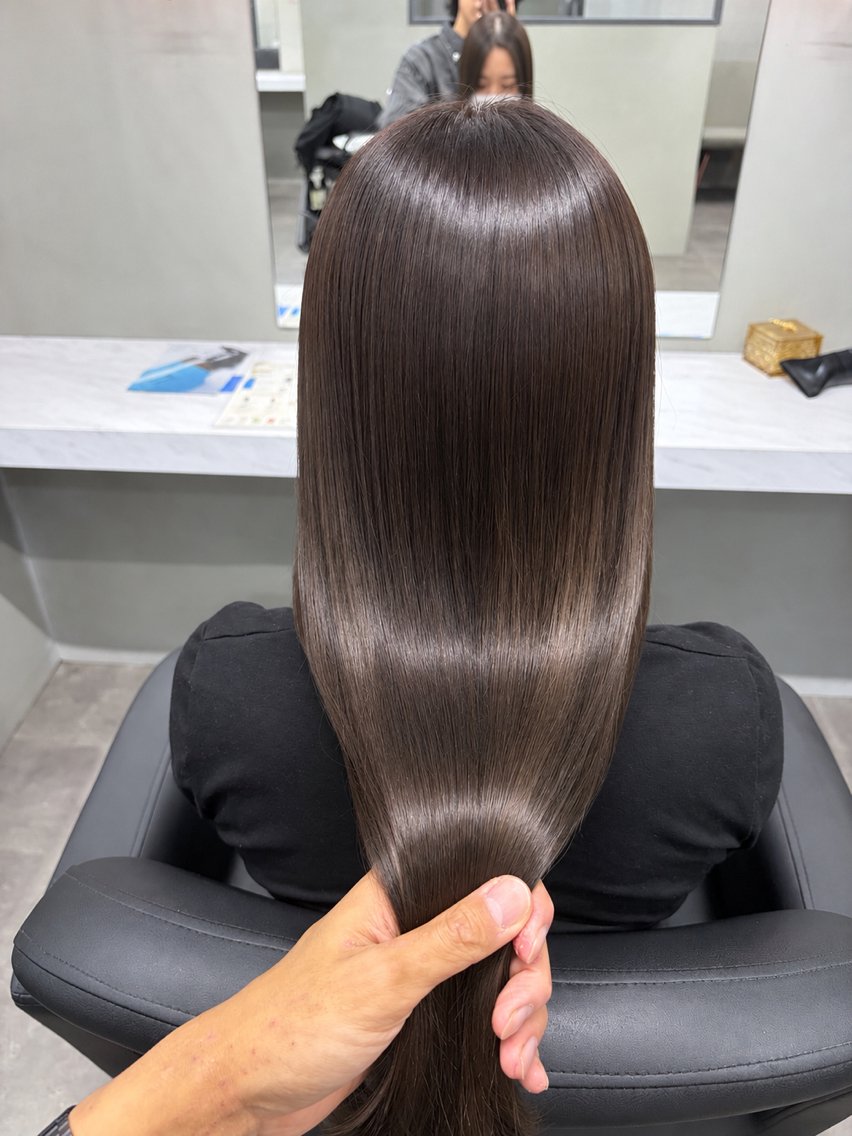 セミロング カラー カット ヘアカラー トリートメント ショートボブ/ 髪質改善/廣兼敦哉のヘアスタイル