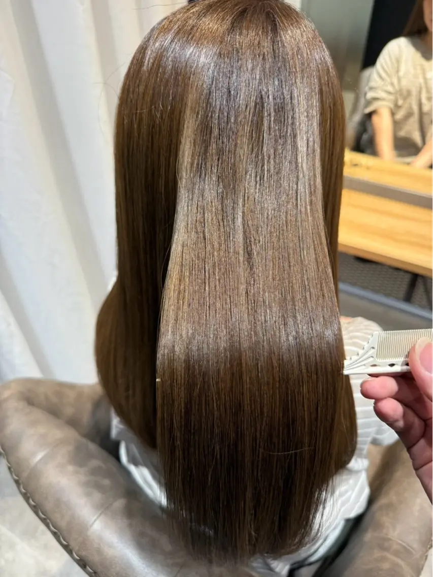 ロング 髪質改善 松岡 恭弘のヘアスタイル