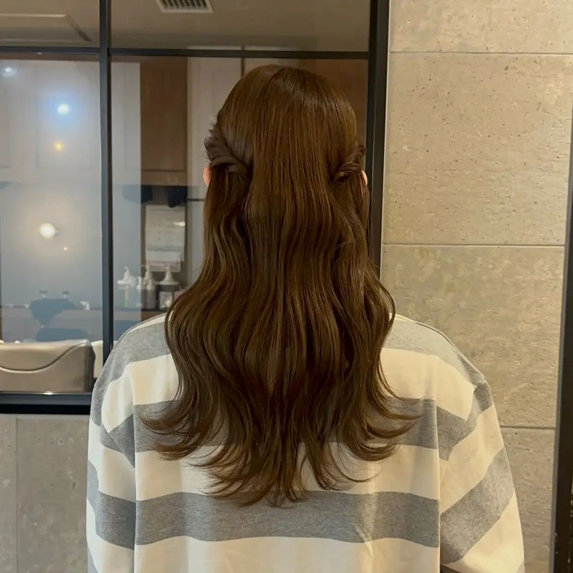 ロング ヘアアレンジ ヘアセット ヘアアレンジ/顔周り /銀座🌼みねのヘアスタイル