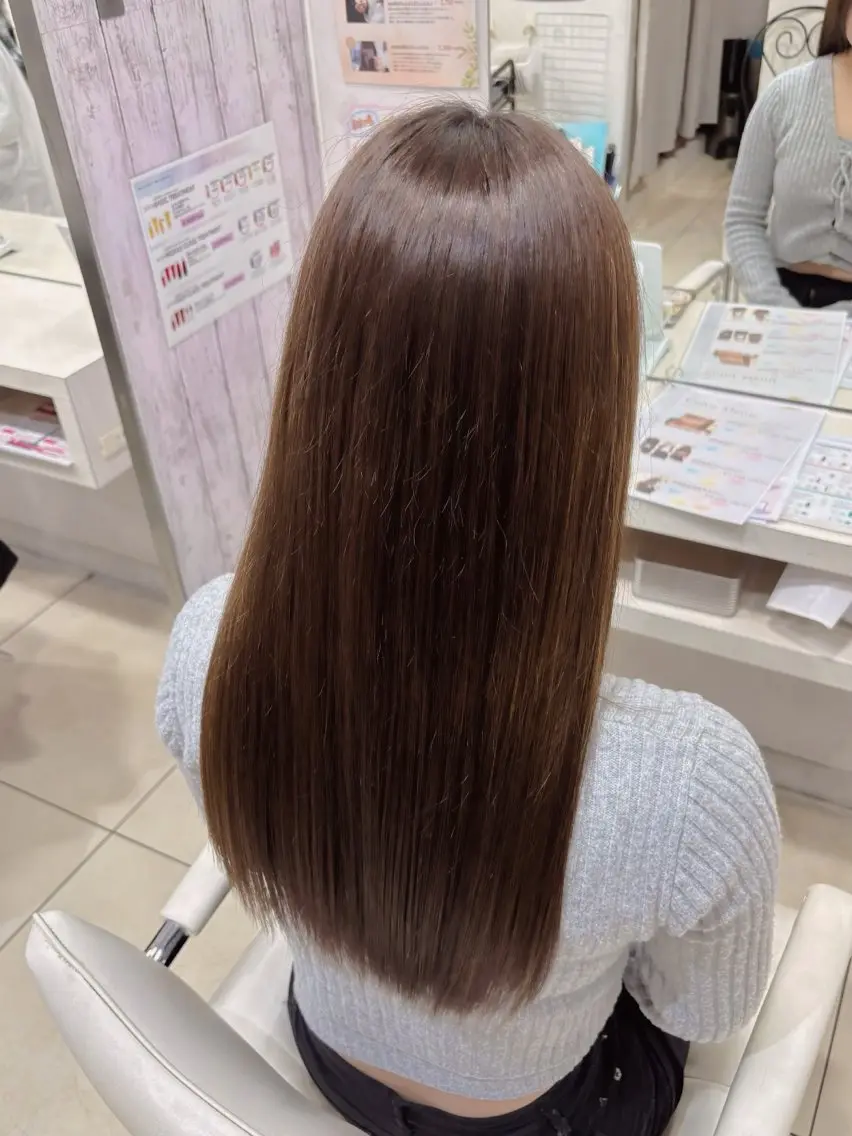 ロング ヘアカラー トリートメント 🌸暖色髪質改善 MEI🌸のヘアスタイル