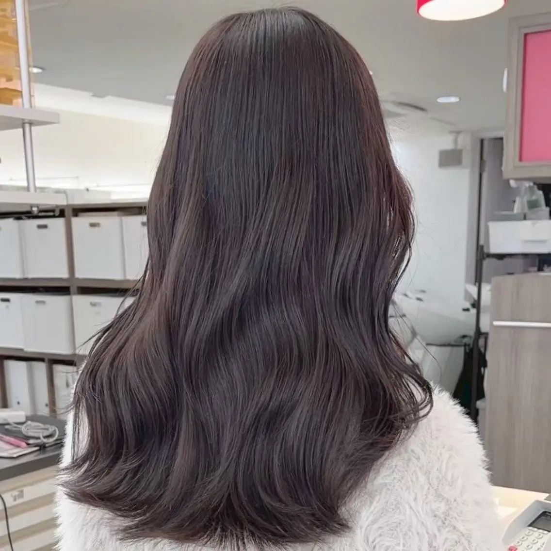 ロング カラー 縮毛矯正/ワンカラー モデル募集🫧羽夏のヘアスタイル