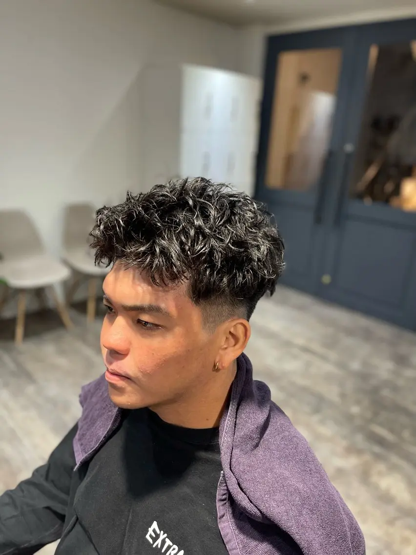 パーマ メンズ 田中 公亮のヘアスタイル