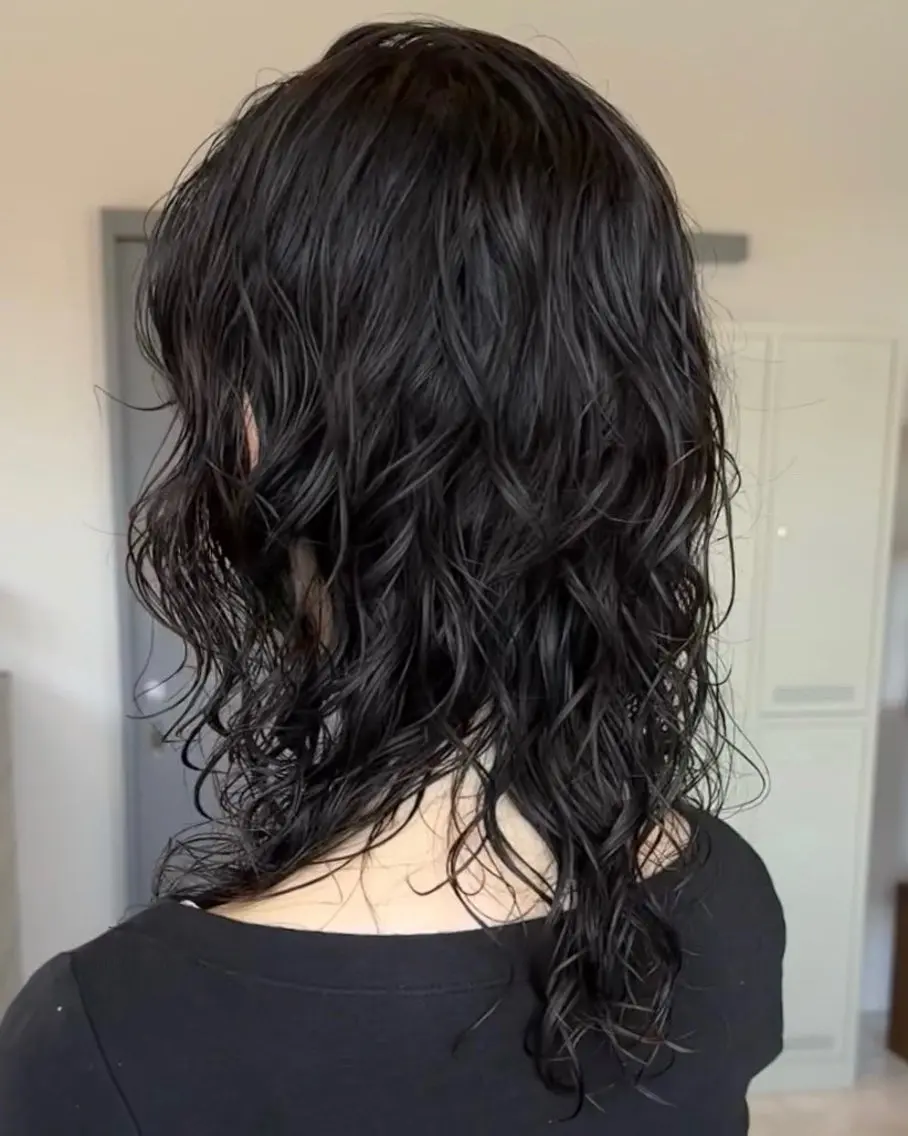 セミロング パーマ 無料カット/カラー 内田りょう🔥のヘアスタイル