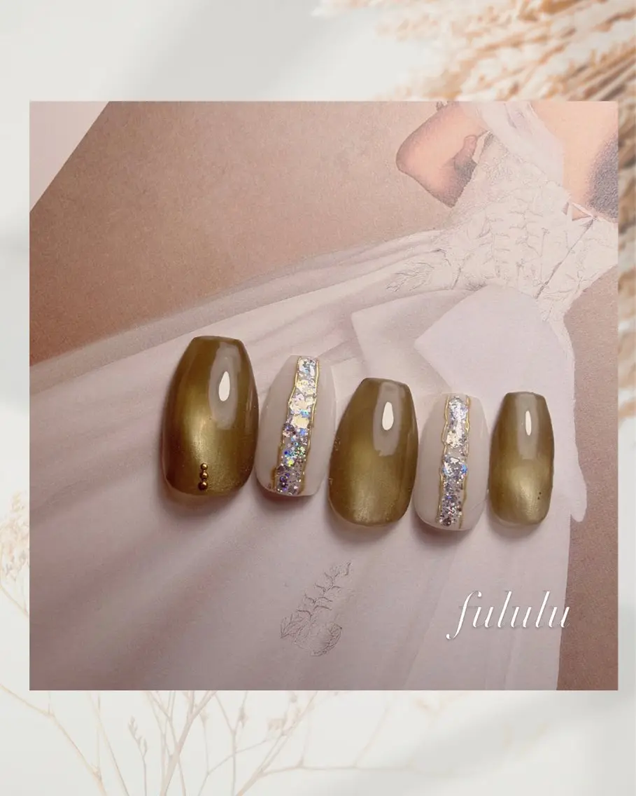 ネイル ネイルチップ ブライダルネイル Fululu nailのネイルデザイン