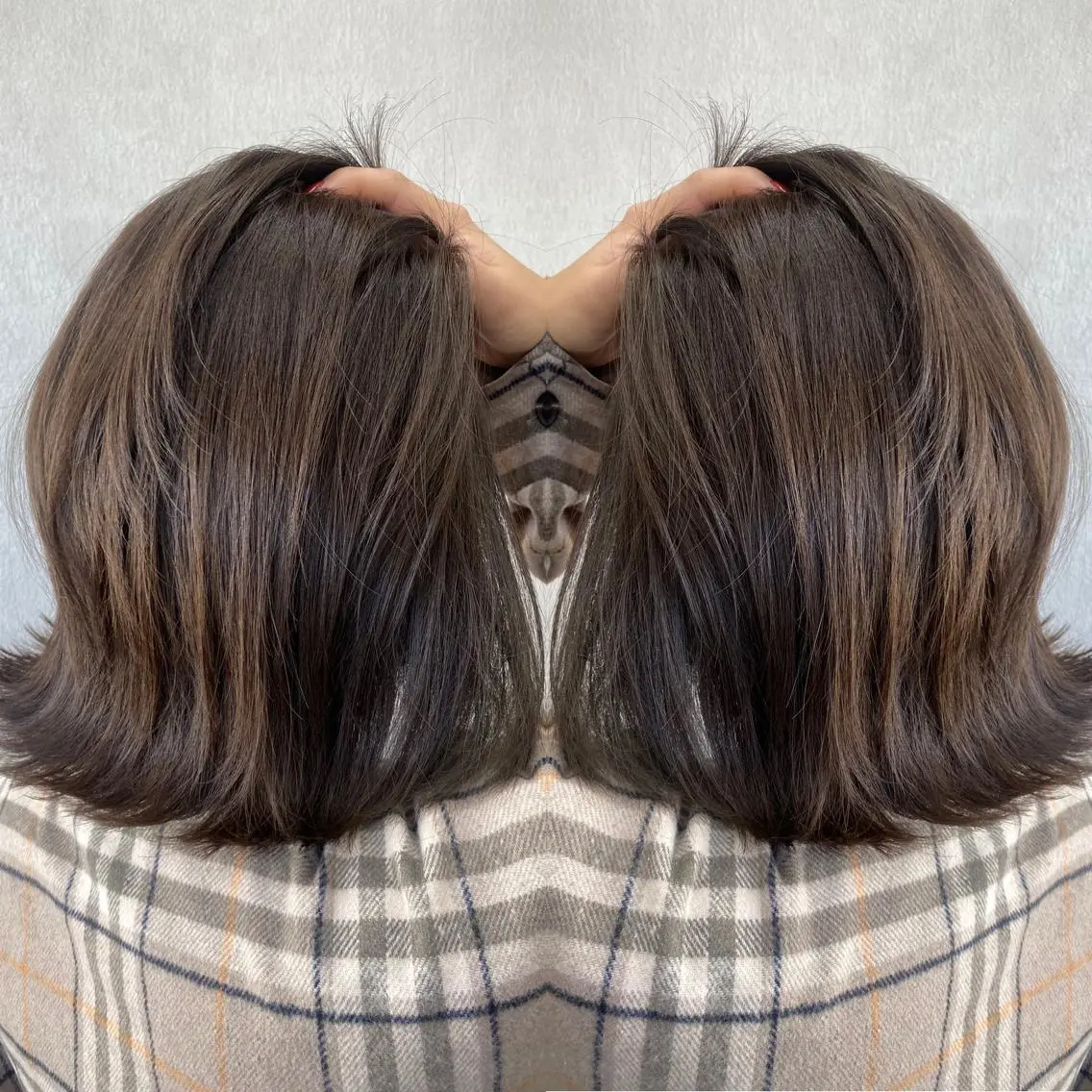 ミディアム カラー tocca 💜石田愛結💜のヘアスタイル