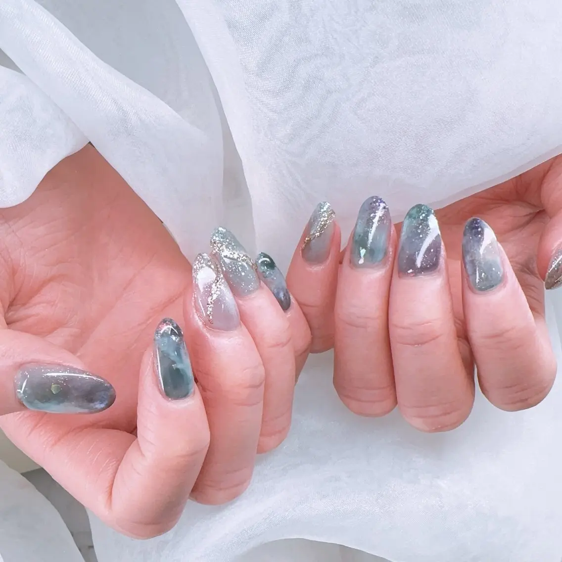 ネイル 持ち込み ニュアンスネイル ハンドネイル K. NANAのネイルデザイン