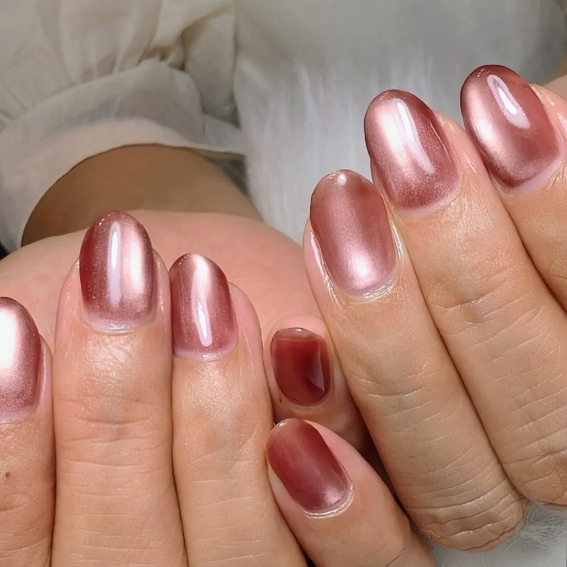 ネイル マグネットネイル マグネットワンカラー ワンカラーネイル OTAM  nailのネイルデザイン