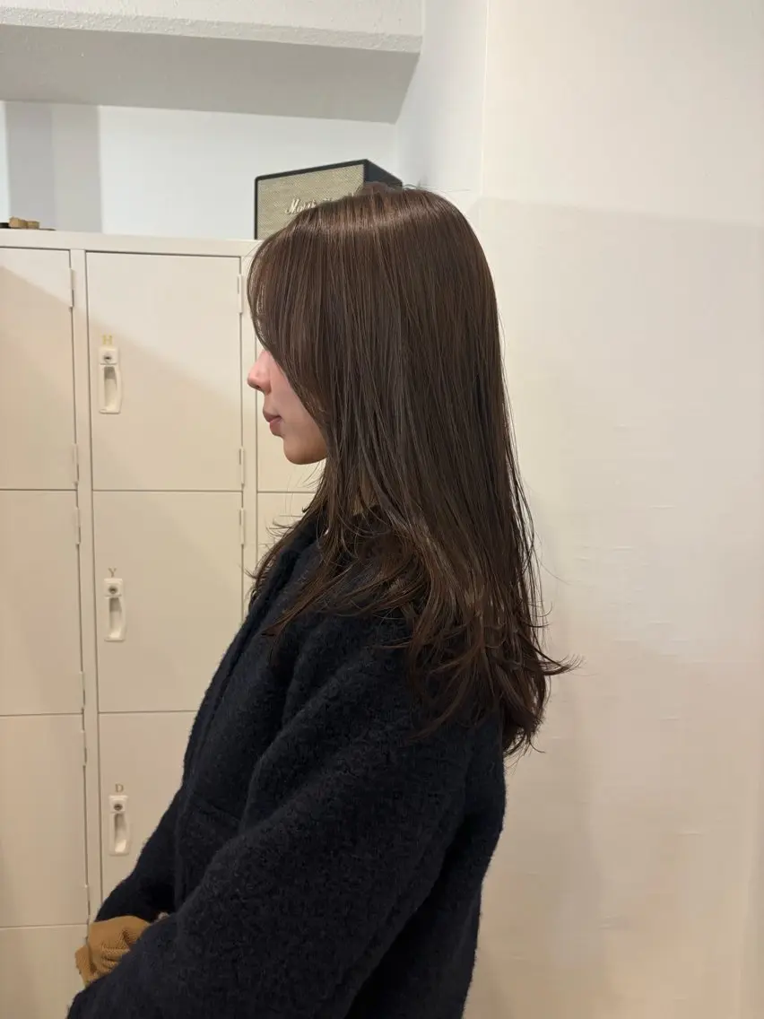 ロング カラー 透明感カラー レイヤーカット カット ヘアカラー 梅田/柔らかカラー/ オオハシ リナコのヘアスタイル