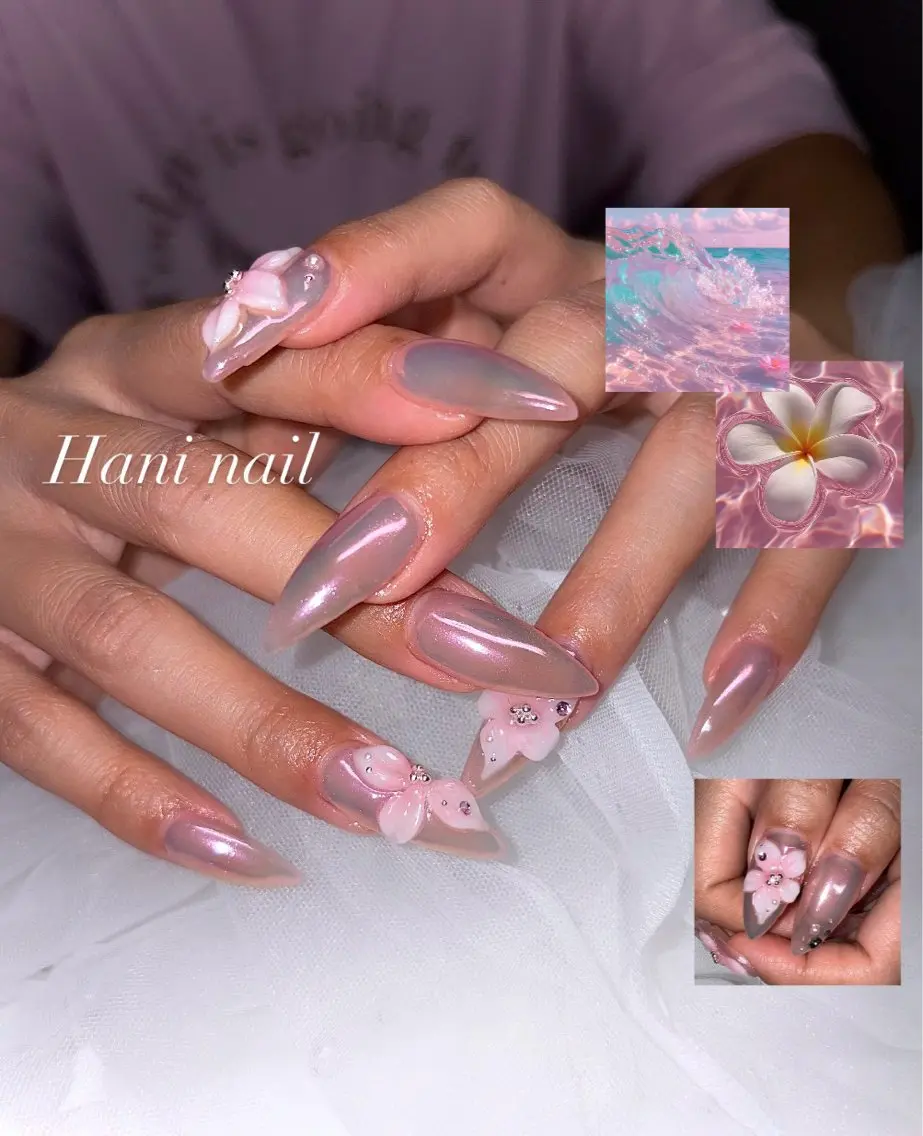 ネイル キラキラネイル 韓国ネイル ニュアンスネイル シンプルネイル ワンホンネイル Hani nailのネイルデザイン