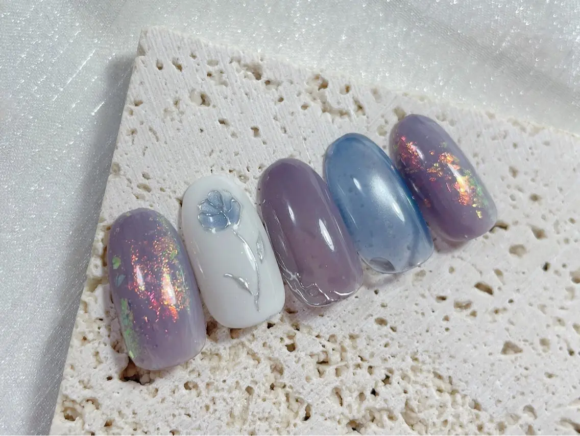 ネイル ジェルネイル オフィスネイル パラジェル 夏ネイル ハンドネイル kiki nail &brow二子玉川のネイルデザイン