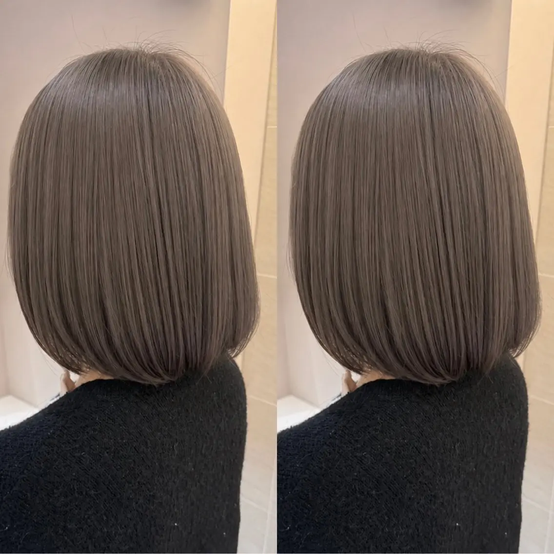 ミディアム カラー ブリーチ ボブ ヘアカラー ブリーチカラー🌟/ ちさとのヘアスタイル