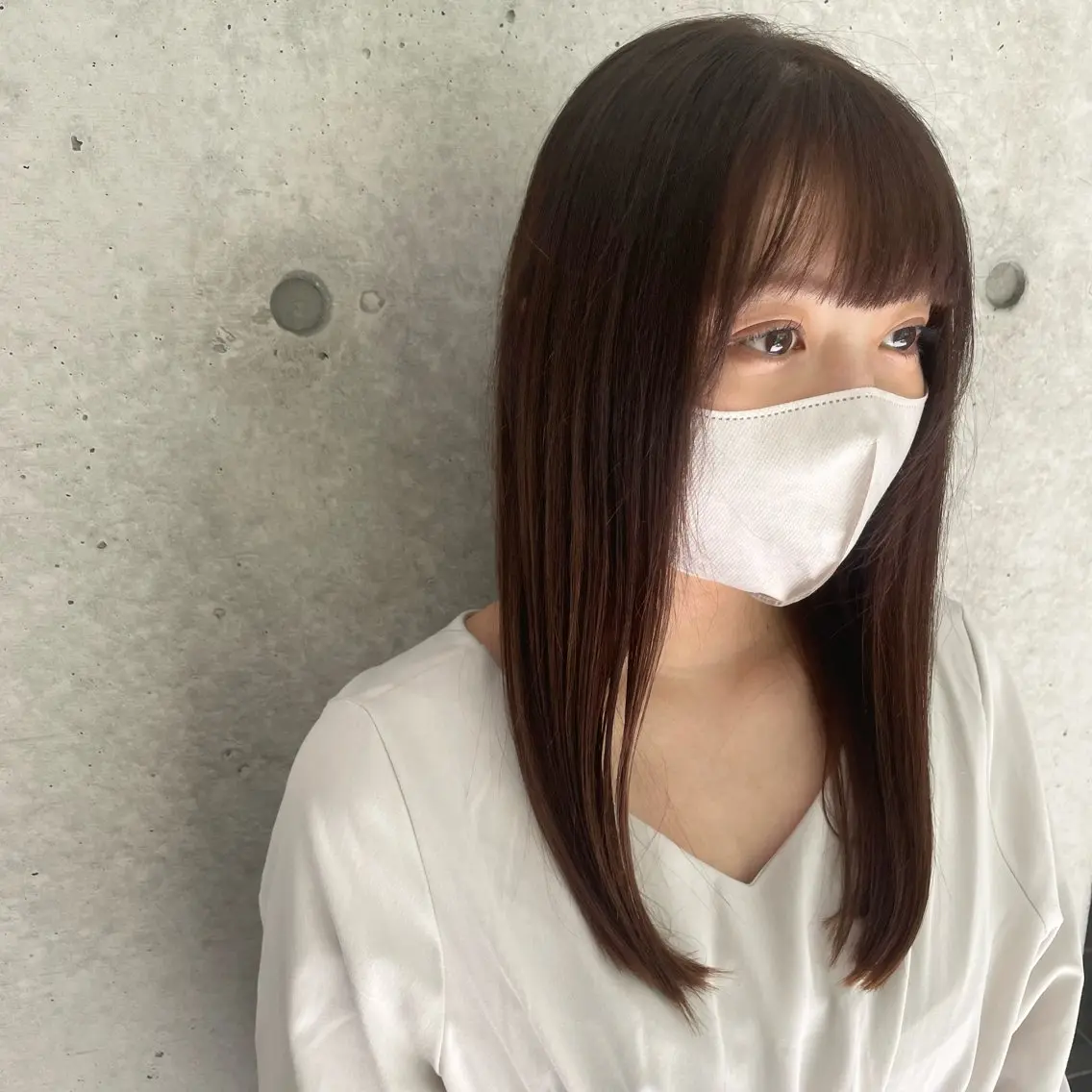 セミロング カラー カット ヘアカラー トリートメント ..ROUTE.. Chihiroのヘアスタイル