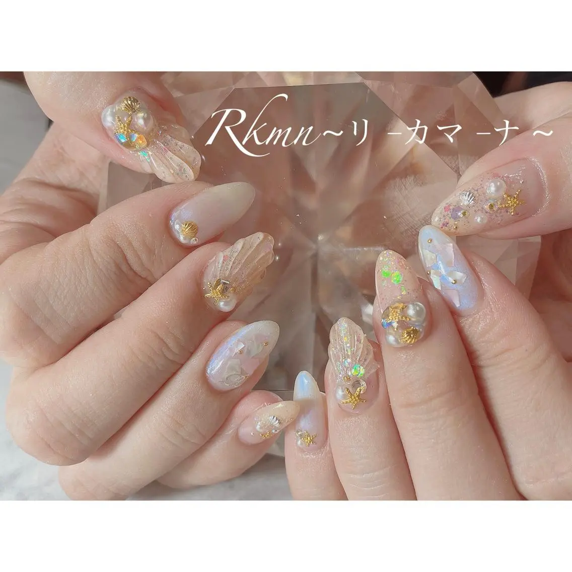ネイル アートネイル キラキラネイル ラメ(グリッター) 春ネイル ハンドネイル フットネイル ハンドケア Rkmn ~リ-カマ-ナ~のネイルデザイン